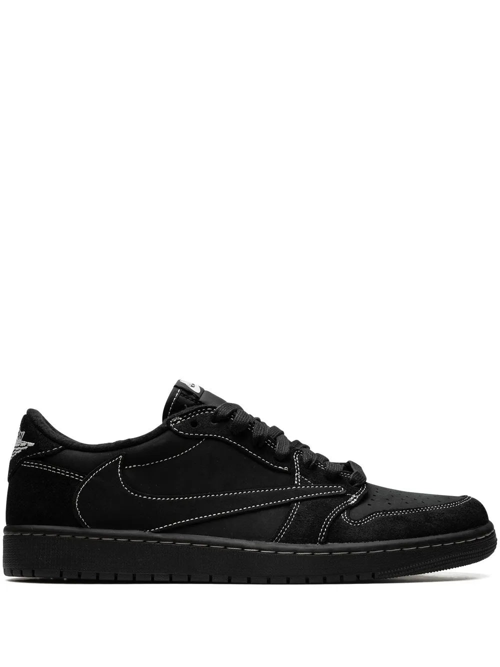 NIKE AIR JORDAN 1 X TRAVIS SCOTT RETRO LOW ''BLACK PHANTOM'' SNEAKERS