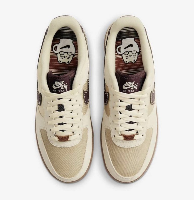 NIKE AIR FORCE ''COFFEE'' SNEAKERS
