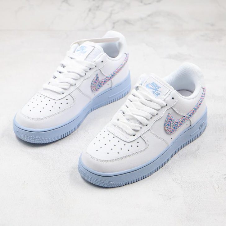 NIKE AIR FORCE 1 ''HYDROGEN BLUE PSYCHADELIC '' SNEAKERS