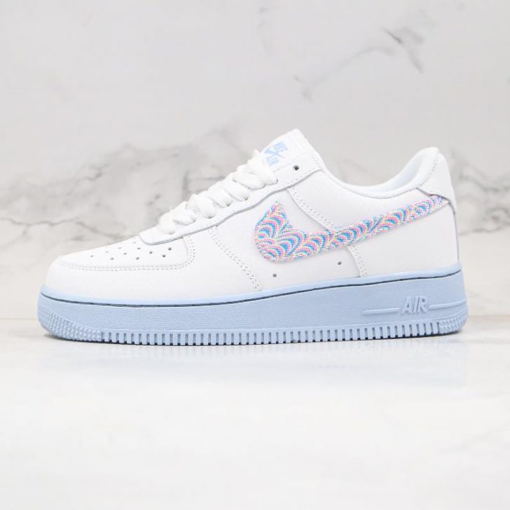 NIKE AIR FORCE 1 ''HYDROGEN BLUE PSYCHADELIC '' SNEAKERS