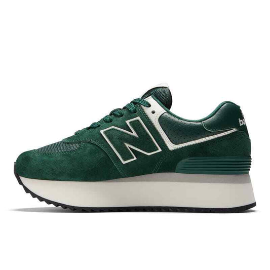 NEW BALANCE 574+ GREEN SNEAKERS