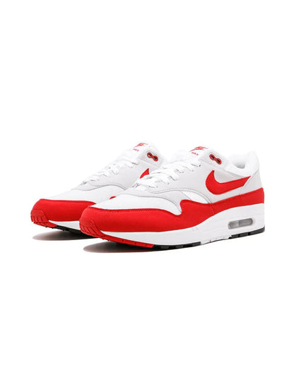 NIKE AIR MAX 1 ANNIVERSARY ''WHITE/UNIVERSITY RED'' SNEAKERS