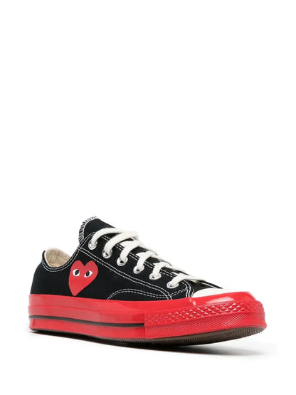 COMME DES GARCONS PLAY X CONVERSE CHUCK 70 LOW-TOP SNEAKERS