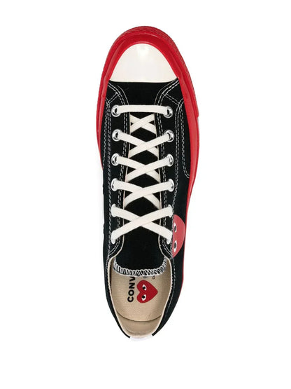 COMME DES GARCONS PLAY X CONVERSE CHUCK 70 LOW-TOP SNEAKERS