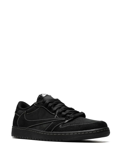 NIKE AIR JORDAN 1 X TRAVIS SCOTT RETRO LOW ''BLACK PHANTOM'' SNEAKERS