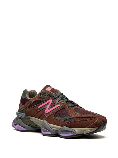 NEW BALANCE 9060 ''RICH OAK/BURGUNDY'' SNEAKERS