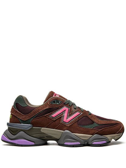 NEW BALANCE 9060 ''RICH OAK/BURGUNDY'' SNEAKERS