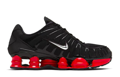 SKEPTA  X NIKE SHOX TL ''BLACK/METALLIC SILVER-UNIVERSITY RED'' SNEAKERS