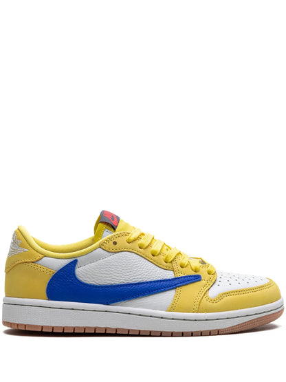 NIKE AIR JORDAN 1 X TRAVIS SCOTT RETRO LOW ''CANARY'' SNEAKERS
