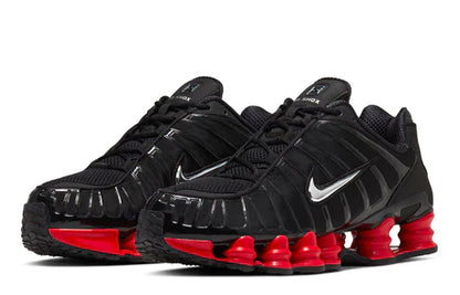 SKEPTA  X NIKE SHOX TL ''BLACK/METALLIC SILVER-UNIVERSITY RED'' SNEAKERS