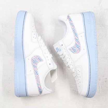 NIKE AIR FORCE 1 ''HYDROGEN BLUE PSYCHADELIC '' SNEAKERS