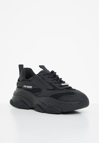 STEVE MADDEN ''POSSESSION BLACK'' SNEAKERS