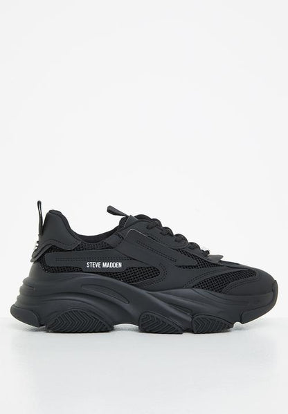STEVE MADDEN ''POSSESSION BLACK'' SNEAKERS