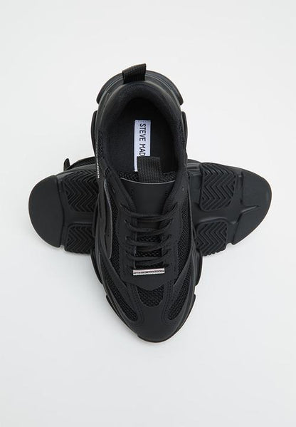 STEVE MADDEN ''POSSESSION BLACK'' SNEAKERS