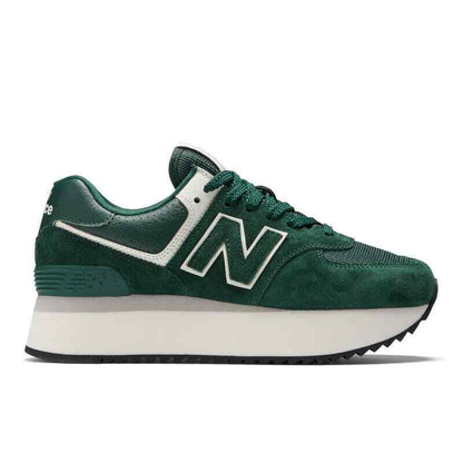NEW BALANCE 574+ GREEN SNEAKERS