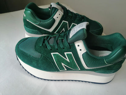 NEW BALANCE 574+ GREEN SNEAKERS
